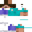 Minecraft skin texture, 64x64 pixels