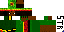 Minecraft skin texture, 64x32 legacy pixels
