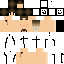 Orange Minecraft skin texture, 64x64 pixels