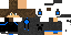 Minecraft skin texture, 64x32 legacy pixels