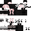 Black Minecraft skin texture, 64x64 pixels