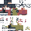 Minecraft skin texture, 64x64 pixels