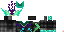 Minecraft skin texture, 64x32 legacy pixels