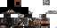 Minecraft skin texture, 64x32 legacy pixels