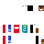 Minecraft skin texture, 64x64 pixels