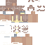 Orange Minecraft skin texture, 64x64 pixels