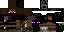 Minecraft skin texture, 64x32 legacy pixels