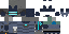 Minecraft skin texture, 64x32 legacy pixels