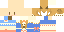 Minecraft skin texture, 64x32 legacy pixels