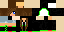 Minecraft skin texture, 64x32 legacy pixels