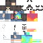 Minecraft skin texture, 64x64 pixels