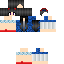 Minecraft skin texture, 64x64 pixels