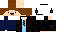 Minecraft skin texture, 64x32 legacy pixels
