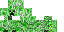 Green Minecraft skin texture, 64x32 legacy pixels