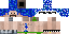 Minecraft skin texture, 64x32 legacy pixels
