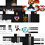 Minecraft skin texture, 64x64 pixels