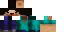 Minecraft skin texture, 64x32 legacy pixels