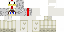 Minecraft skin texture, 64x32 legacy pixels