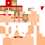 Orange Minecraft skin texture, 64x64 pixels