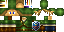 Minecraft skin texture, 64x32 legacy pixels
