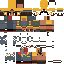 Minecraft skin texture, 64x64 pixels