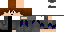 Minecraft skin texture, 64x32 legacy pixels