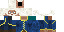 Minecraft skin texture, 64x32 legacy pixels
