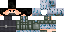 Minecraft skin texture, 64x32 legacy pixels
