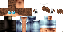 Minecraft skin texture, 64x32 legacy pixels