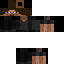 Gray Minecraft skin texture, 64x64 pixels