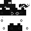 Black Minecraft skin texture, 64x64 pixels