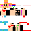 Minecraft skin texture, 64x64 pixels
