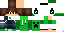 Minecraft skin texture, 64x32 legacy pixels