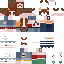 Minecraft skin texture, 64x64 pixels