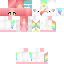 Minecraft skin texture, 64x64 pixels