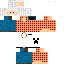 Minecraft skin texture, 64x64 pixels