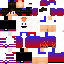 Minecraft skin texture, 64x64 pixels