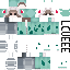 Minecraft skin texture, 64x64 pixels