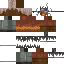 Brown Minecraft skin texture, 64x64 pixels