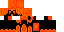 Minecraft skin texture, 64x32 legacy pixels