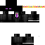 Minecraft skin texture, 64x64 pixels