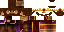 Minecraft skin texture, 64x32 legacy pixels