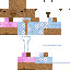 Minecraft skin texture, 64x64 pixels