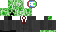 Minecraft skin texture, 64x32 legacy pixels