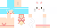 Minecraft skin texture, 64x32 legacy pixels