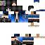 Minecraft skin texture, 64x64 pixels