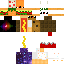 Minecraft skin texture, 64x64 pixels