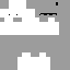 Gray white Minecraft skin texture, 64x64 pixels