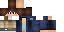 Minecraft skin texture, 64x32 legacy pixels