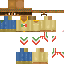 Minecraft skin texture, 64x64 pixels
